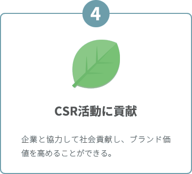 CSR活動に貢献